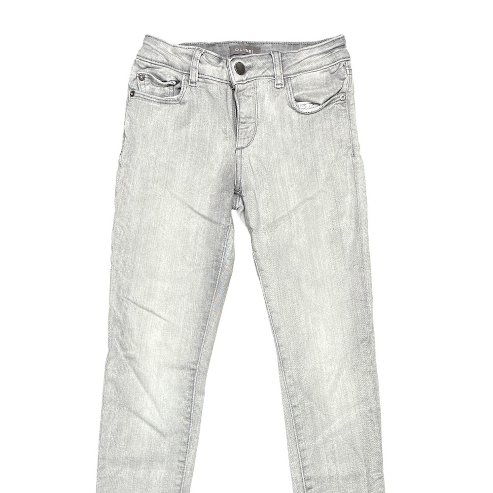 DL1961 Light Gray Stretch Denim Size 10